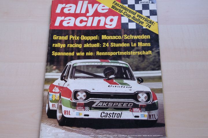 Deckblatt Rallye Racing (07/1974)